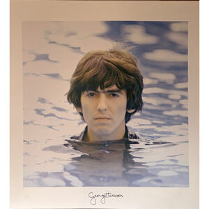 George Harrison 'Living in a Material World' Litho - 20”x20” - Mint Condition